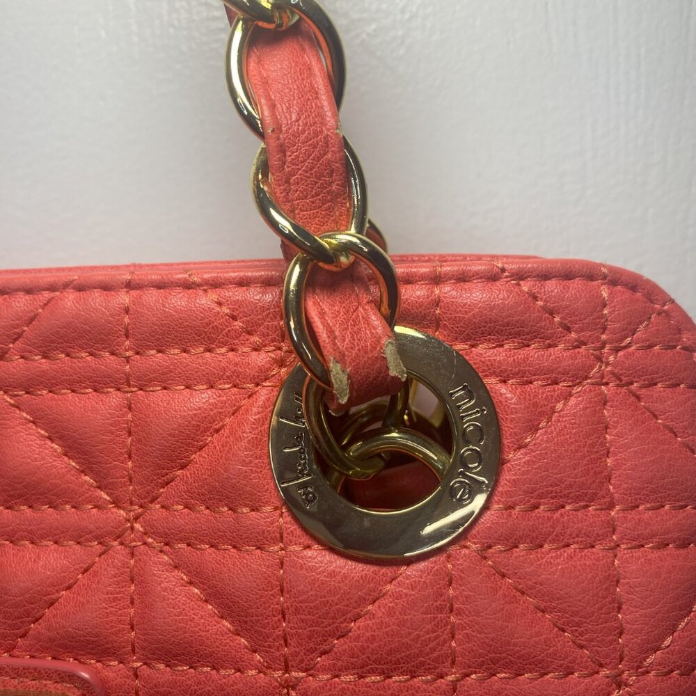 Nicole By Nicole Miller Orange Pink shoulder bag - Picture 4 of 14